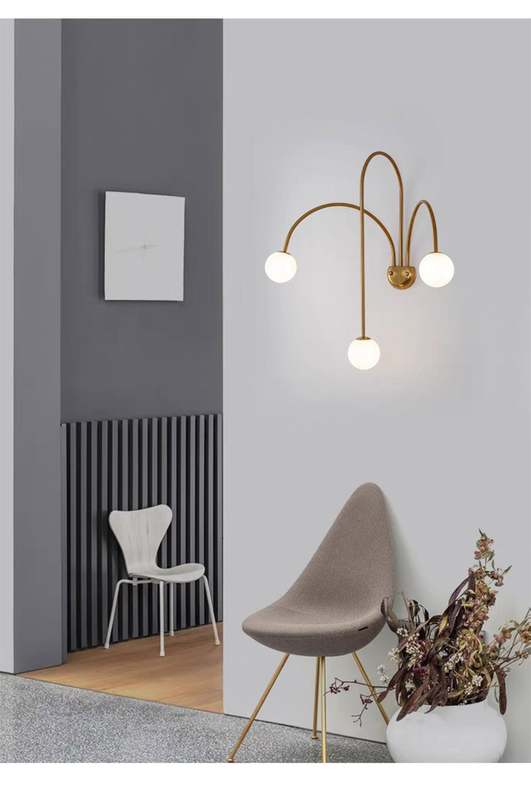 This wall lamp is perfect for adding ambient lighting to a living room, bedroom, or hallway. 