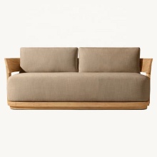 CHANOUWELL 2023 Waterproof Outdoor Teak Sofa