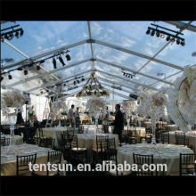 Big Durable transparent event tent and tent fabric