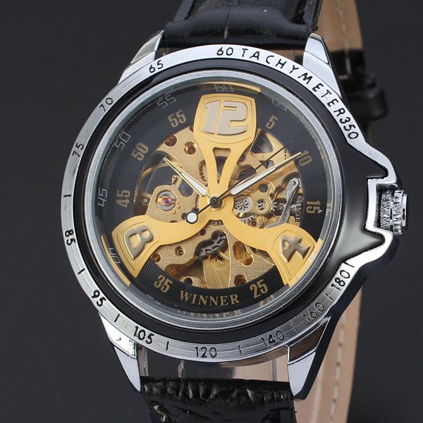 visible mechanism automatic movement mechanical watch for men