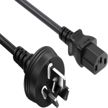 SAA Certified AC Power Cord 250V 10A for Laptop (AU Plug, C13 Connector)
