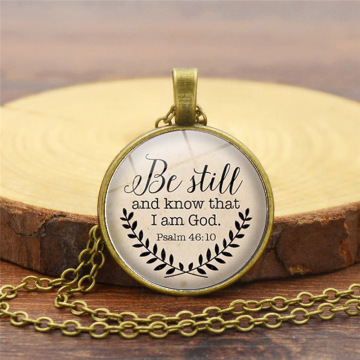God Quote Bible Verse Necklace