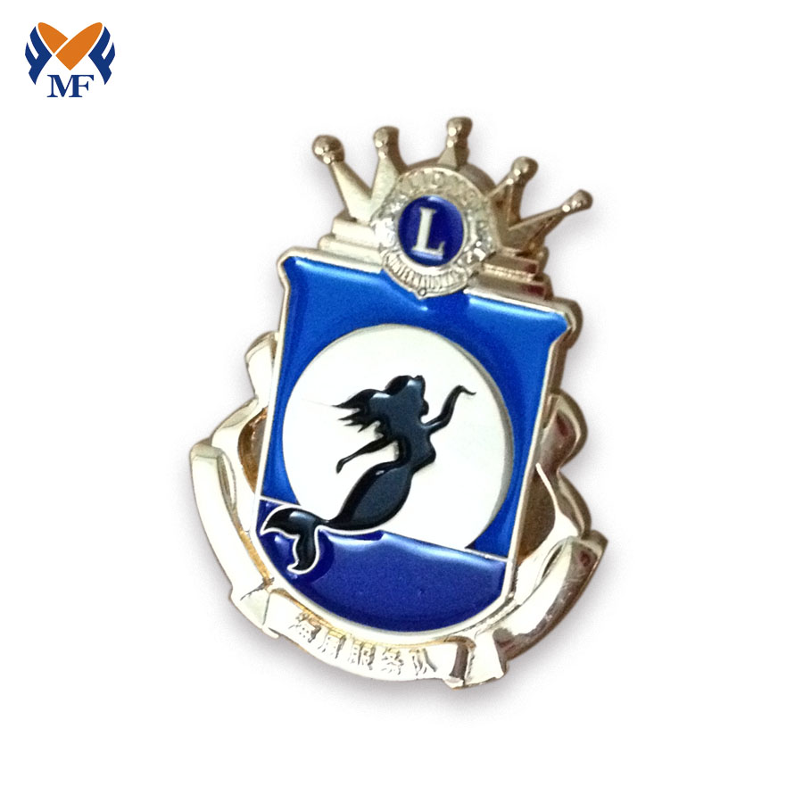 Anpassad kronemalj Lion Pin Badge