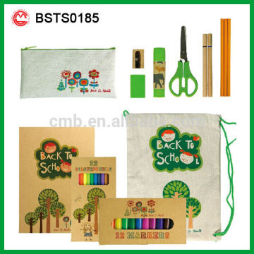 ECO FRIENDLY SCHOOL CHILDREN STATIONERY SET