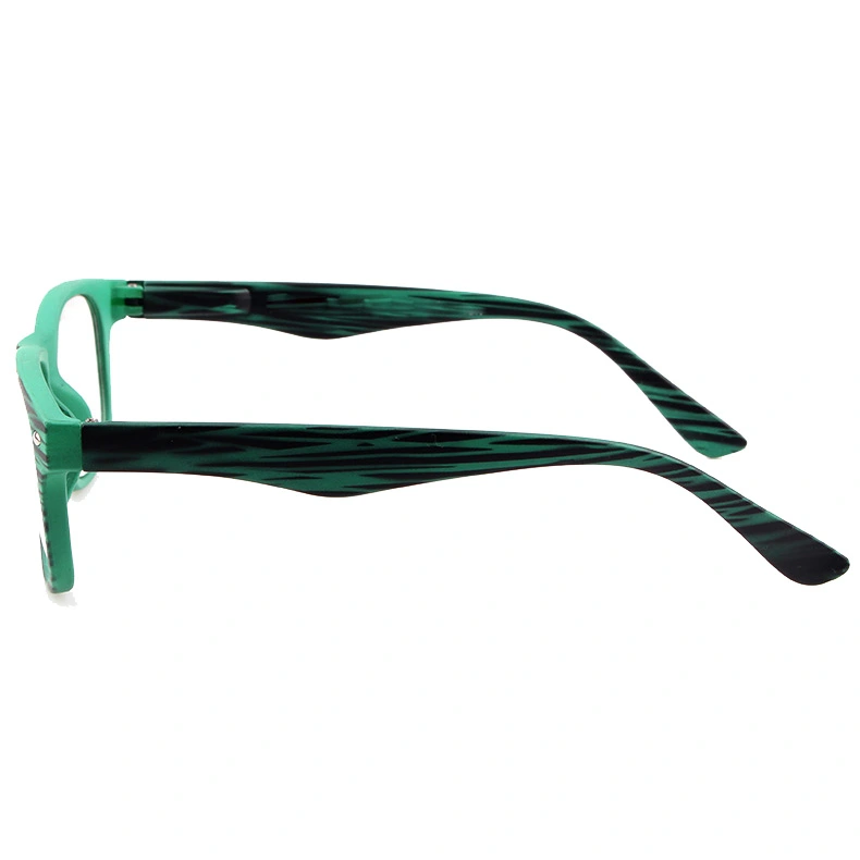 2018 Hot Selling Spring Hinge Reading Glasses with Stripe Pattern