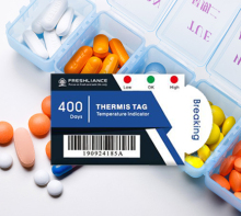 Temperature Range Cold Indicator Label