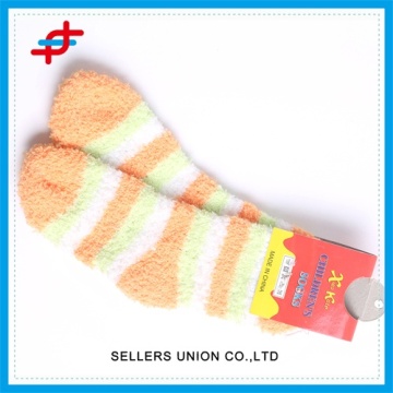 Kids Microfiber Indoor Thick Floor Socks Stripes Socks