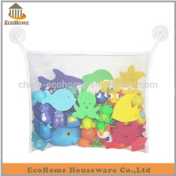 hanging toy storage bag with 2 strong suction cups