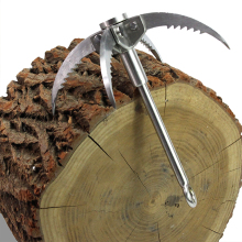 Portable Stainless Steel Grappling Hook for Outdoor Survival and Travel