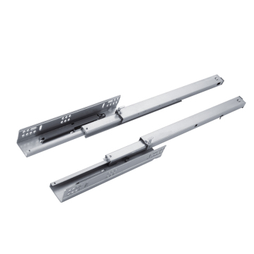 Hidden rebound three-section guide rail