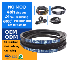 Classical Conveyor Narrow Cogged Anti-Wearing Rubber V-Belt