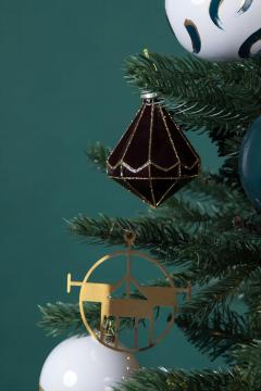 Black Fabric Christmas Ball