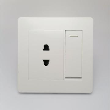 Soquete de interruptor de energia de luz de parede 5 pino