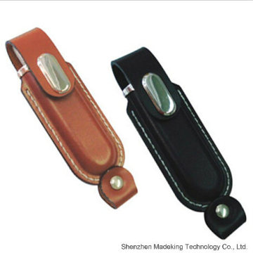 2015 Promotional Leather USB Flash Drive USB Disk