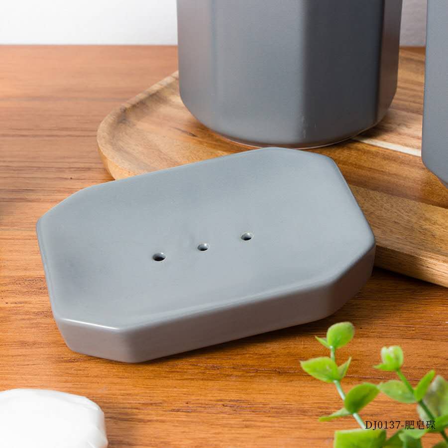 세라믹 워시 세트, 컬러 글레이즈 욕실 5 종 욕실 세트