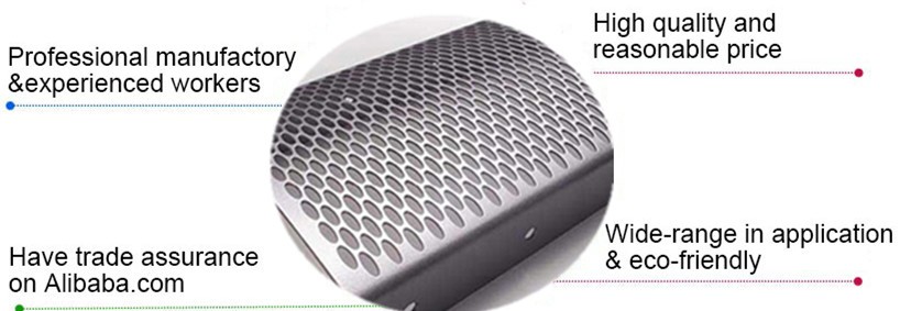 aluminium round hole perforated metal mesh sheet/ steel perforated metal mesh