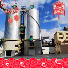 Cement Silo with Concrete Foundation Easy Truck Loading