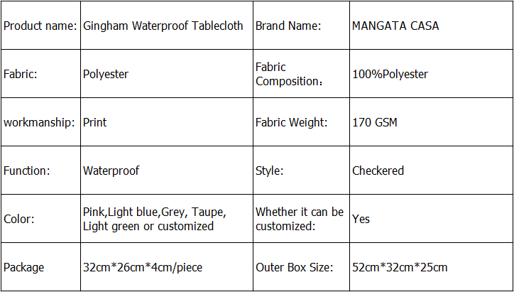 gingham tablecloth ex