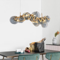 LEDER Grey Led Modern Chandelier