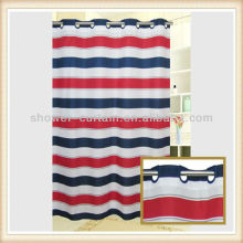 smalt red color gingham shower curtain