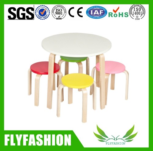 Attractive design kids round table with round chair/child or children round table chair set SF-22C