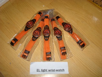 EL light,EL product,EL wrist band watch,el Wrist-watch