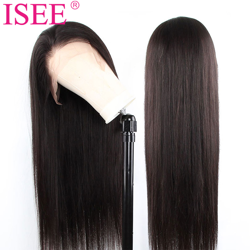 High Quality 30inch Long HD Lace Frontal Human Hair Wigs For Black Women,Wholesale Brazilian Transparent Lace Straight Wig