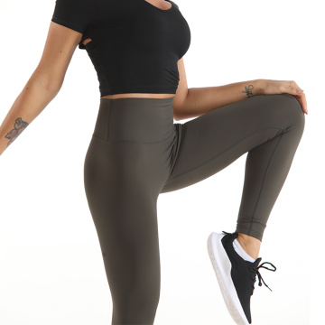 High Waist Yoga Pants Control Workout Yoga Leggings