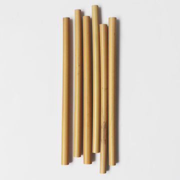 Customized Logo Bamboo Straw With Brush
