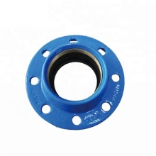 Round DI Flanged Adapter: Ductile Iron Quick Flange Adaptor for PE/PVC Pipe with PN10/16
