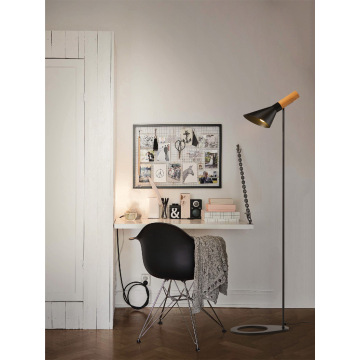 LEDER zwarte dressoir vloerlampen