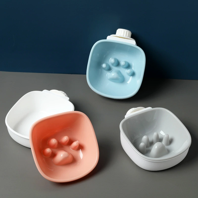 Original Pet Bowl Dog Hanging Type Anti-Choke Bowl Cat Feeding Water Hanging Bowl Creative Plastic Dog Bowl