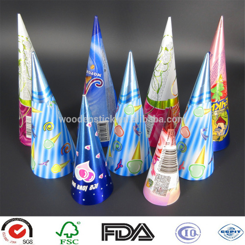 aluminium foil standard mini generci ice cream cone sleeves