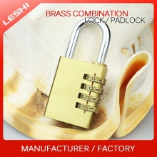 High Security Brass Door Padlock, Combination Brass Drawer Padlock