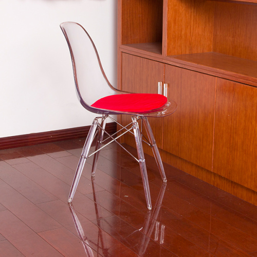 투명한 Eames Armless Chair