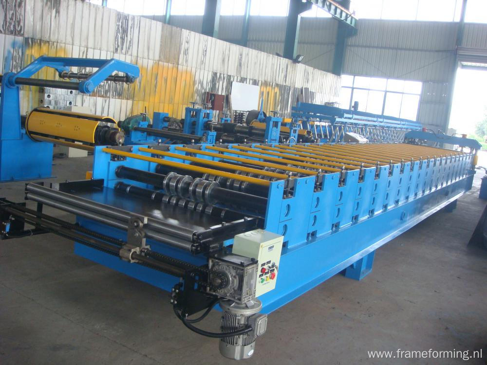 1000 Trapezoid Steel Roofing Sheet Roll Forming Machine