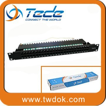 Cat6 UTP 24-port RJ45 patch panel