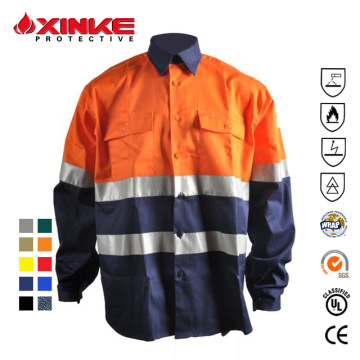 sleeve Fireproof Flame Retardant Welding Shirts