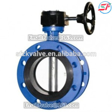 worm gear flange connection butterfly valve