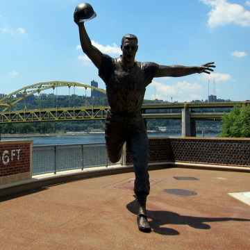 Garden Decoration Popular Designs Bronze Sculpture Baseball Man