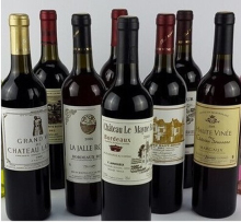 High grade red wine bottle grape wine bottle