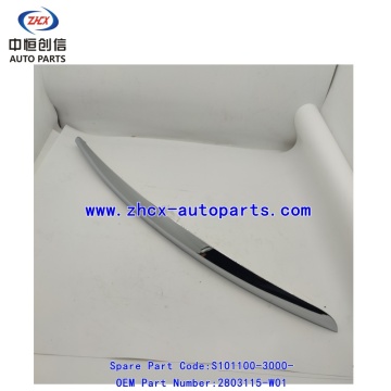 Hood trim strip for changan CS35