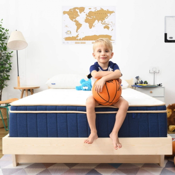 Wholesale bed euro pillow top pocket spring mattress