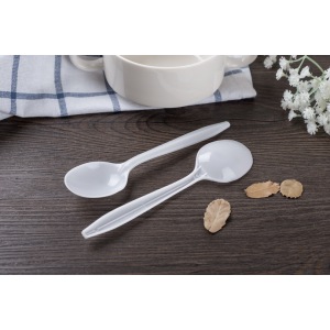 Heavy weight Clear Plastic Tea Spoons
