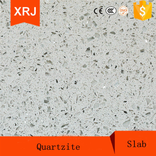 White quartzite stone slab for countertop