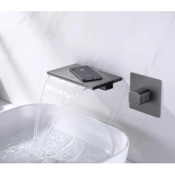 Wall-mounted Faucet with Waterfall Spout