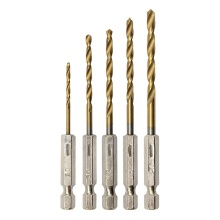 Fully Ground Quick Change Hex Shank Titanium HSS Drill Bit for Metal by Ryobi