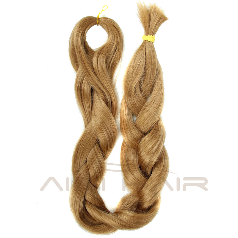 Aisi Hair 82 inch 165g Long Heat Resistant Synthetic Fiber Jumbo Braid Hair Extension Cheap Hairpieces