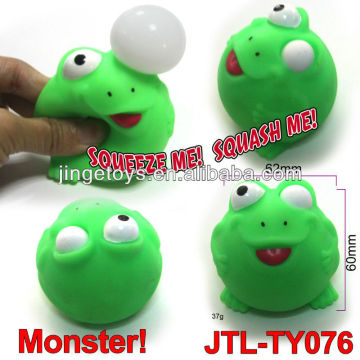 Vinyl Frog Squeeze Toy With Pop Out Eyes