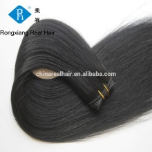 Double drawn silky straight 100% human hair weave manufacturers
